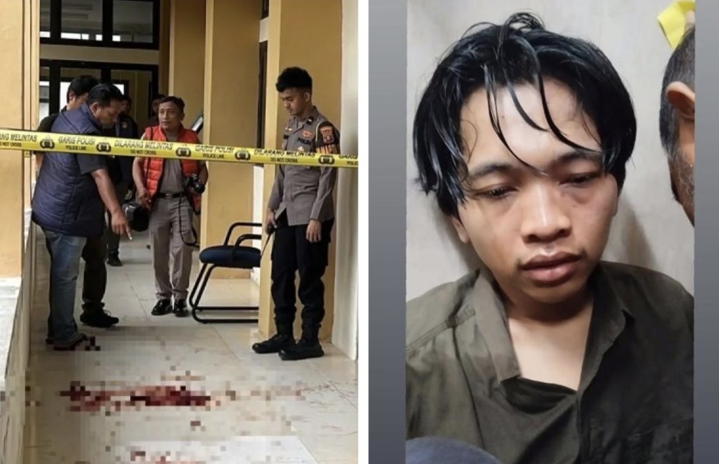 Pelaku pembacokan mahasiswi UIN Suska Riau ditahan (foto/ist)